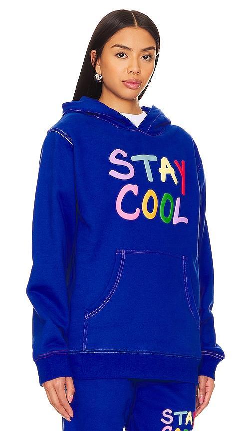 Stay Cool Puff Paint Hoodie in Purple. Size L, S. Product Image