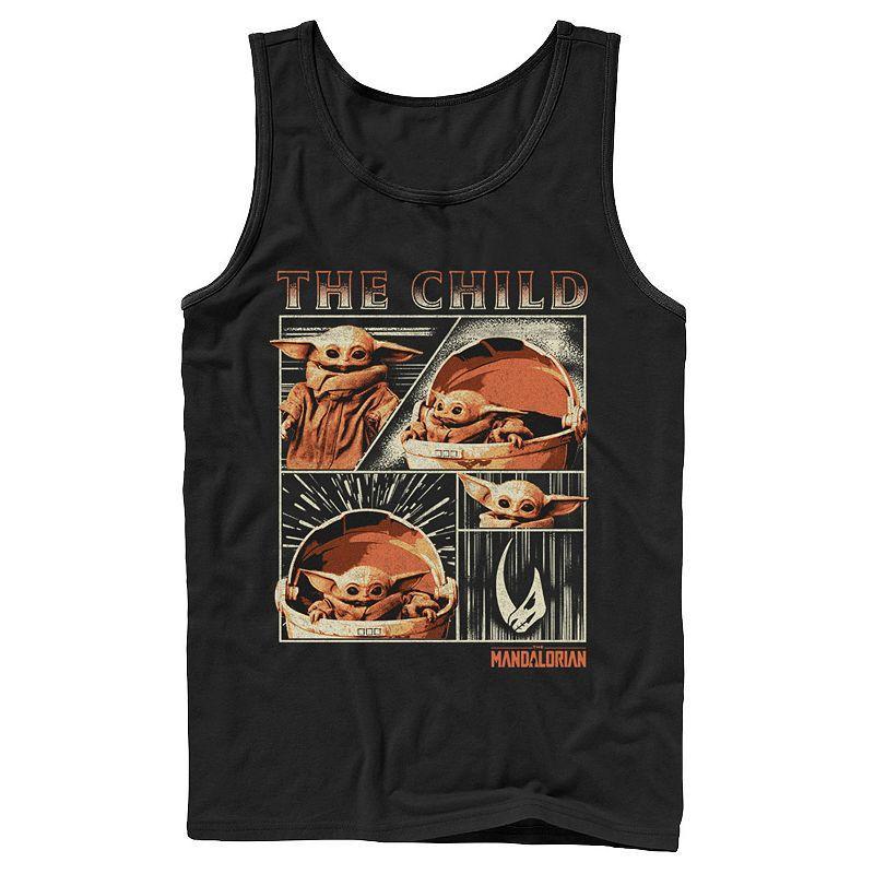 Mens Star Wars The Mandalorian The Child Collage Tank Top Product Image