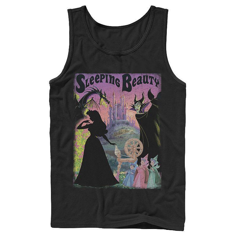 Mens Disney Sleeping Beauty Aurora Maleficent Poster Tank Top Product Image