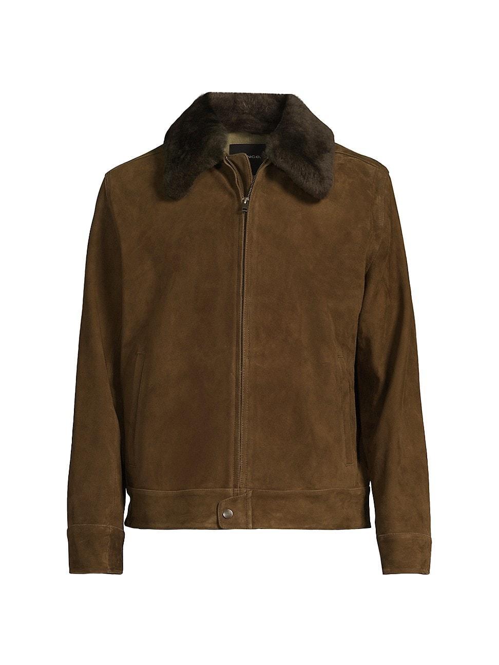 Mens Suede Short Jacket Product Image