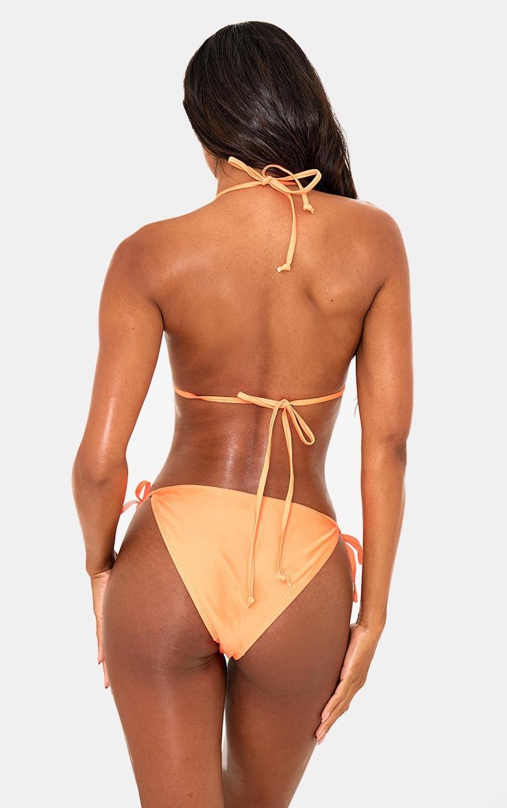 Orange Mix & Match Tie Side Bikini Bottoms Product Image