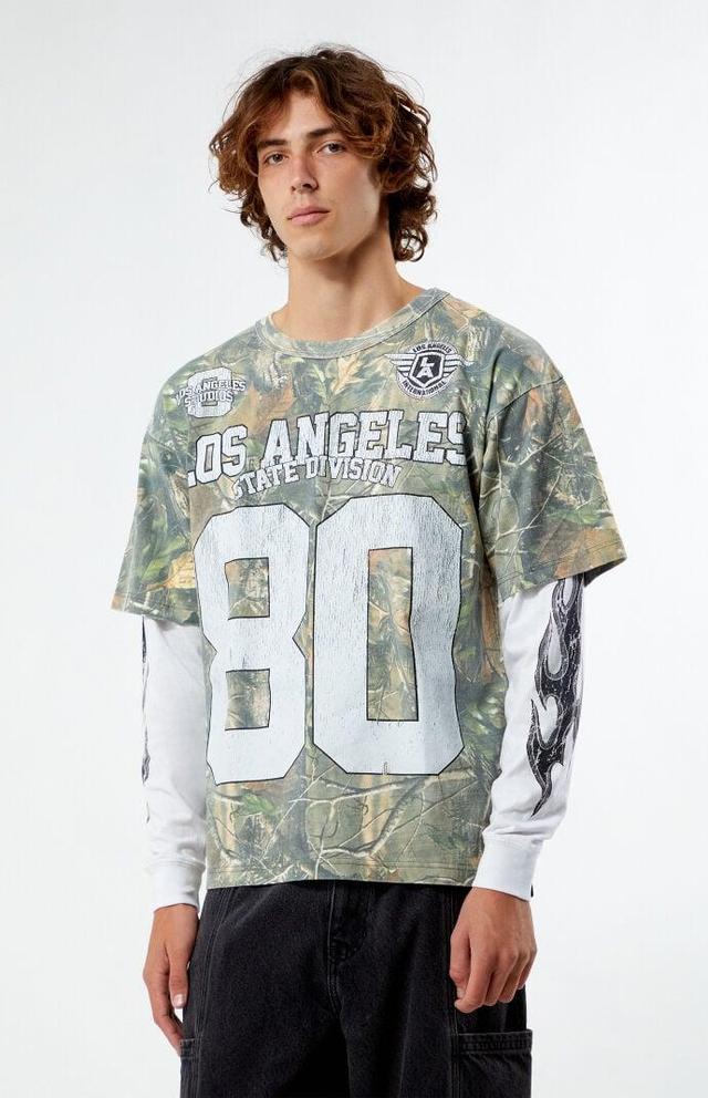 Men's Camo LA Division 80 Layered Long Sleeve T-Shirt Product Image