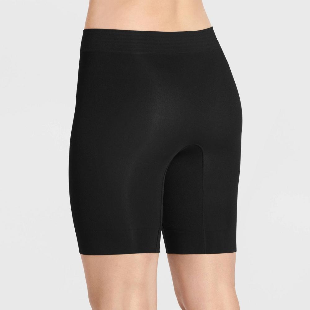 Jockey Generation Womens Cooling Slipshort - Black XXL: Seamless Thigh Slimmer, Nylon Spandex Blend, Machine Washable Product Image