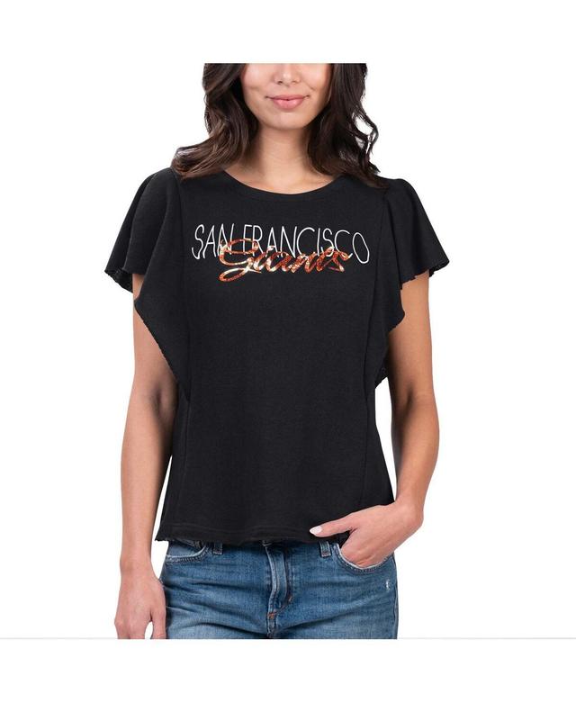 Womens G-iii 4Her by Carl Banks Black San Francisco Giants Crowd Wave T-shirt Product Image