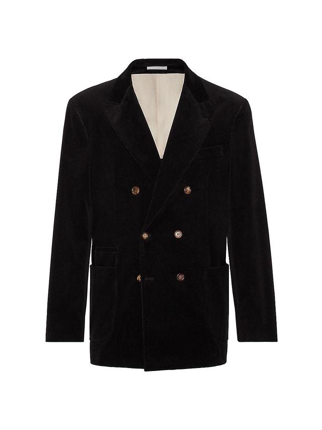 Mens One and a Half Breasted Blazer with Patch Pockets Product Image