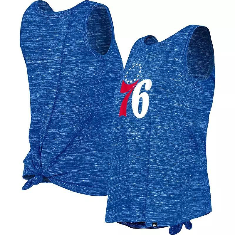 Womens New Era Royal Philadelphia 76ers Space Dye Active Tank Top Product Image