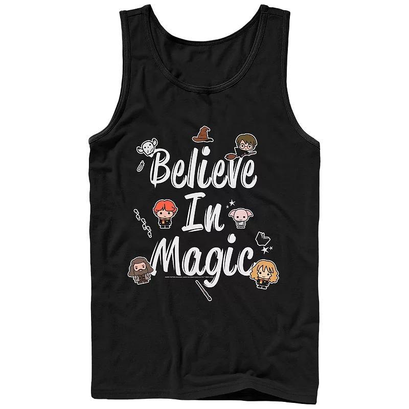 Mens Harry Potter Chibi Believe In Magic Graphic Tank Top Product Image