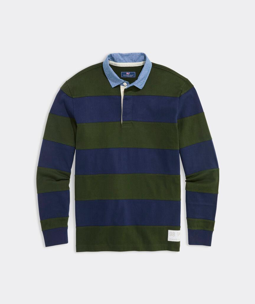 Striped Cotton Rugby Shirt Product Image