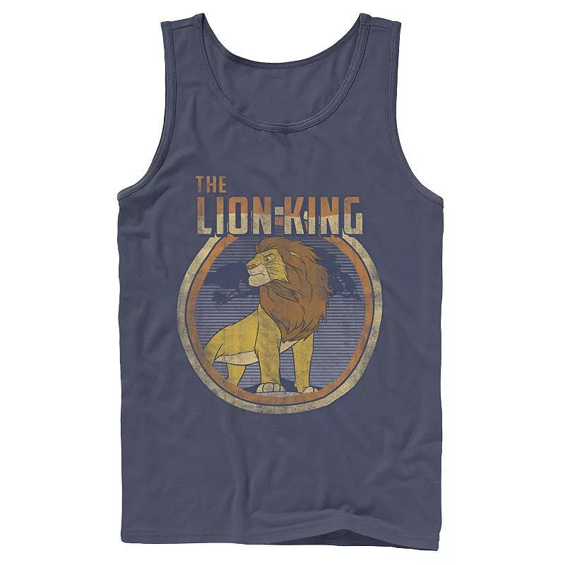 Disneys The Lion King Simba Mens Classic Tank Top Blue Product Image