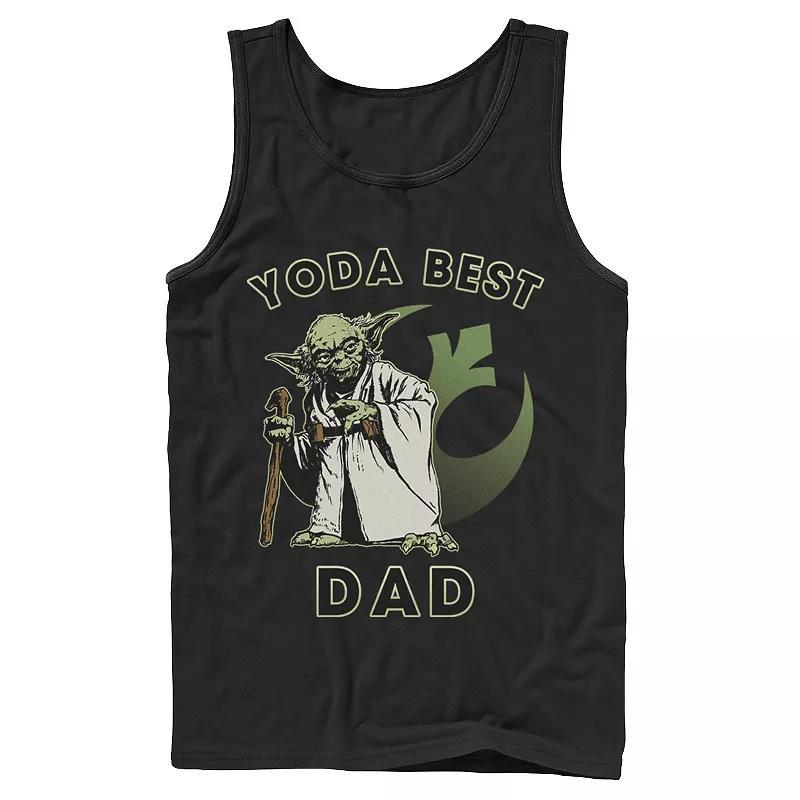 Mens Star Wars Yoda Best Grandpa Rebel Logo Tank Top Product Image