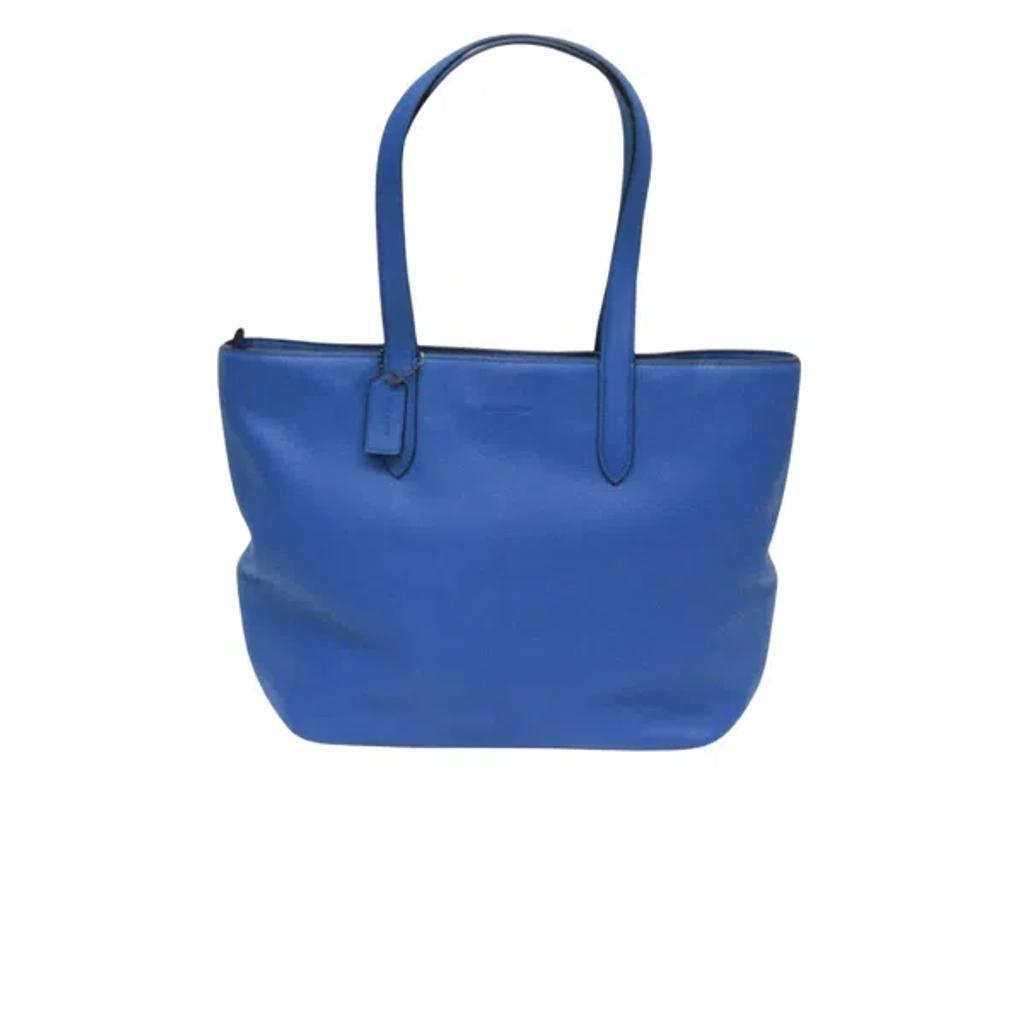 Ladies Metropolitan Soft Tote In Blue Product Image