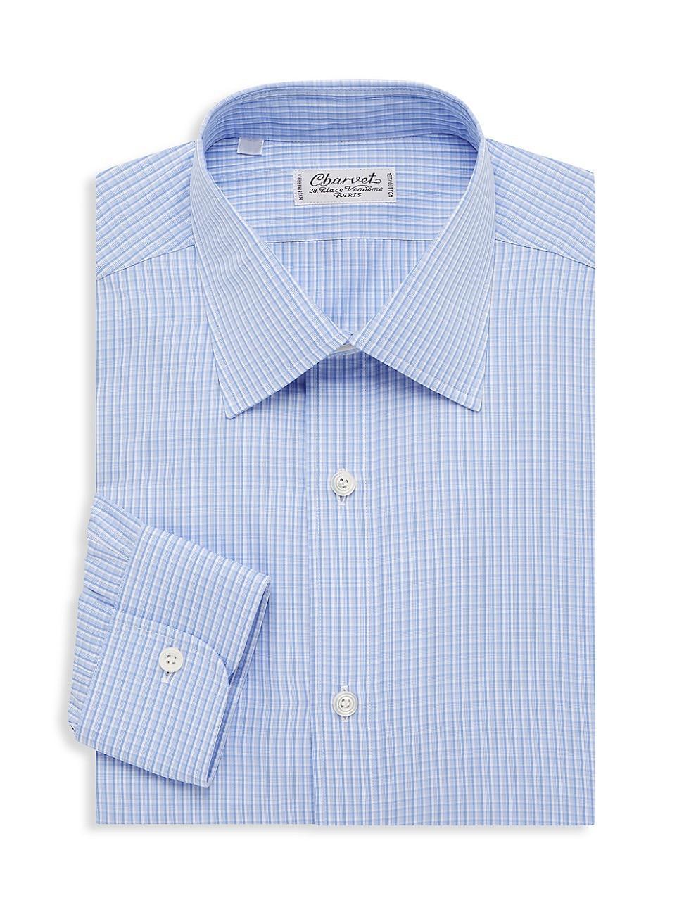 Mens Glen Check Dress Shirt Product Image