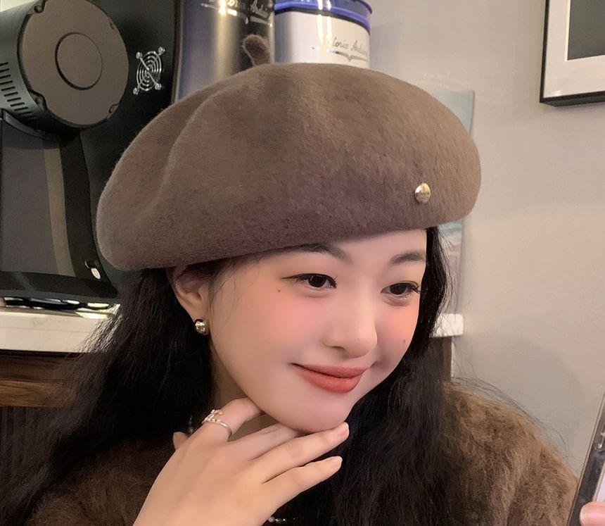 Metal Disc Beret Hat Product Image