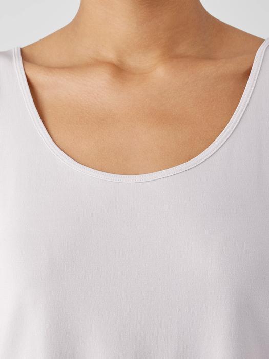 Stretch Silk Jersey Scoop Neck Tank Product Image