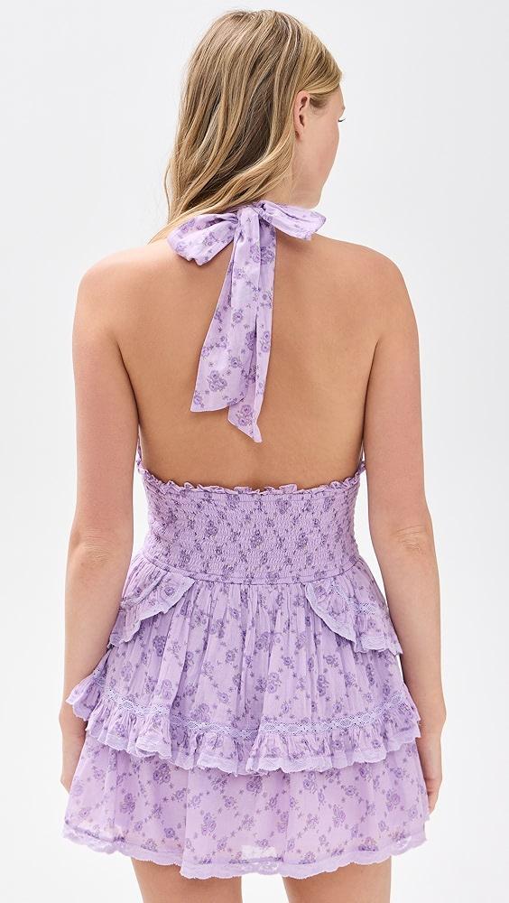 LoveShackFancy Deanna Halter Dress | Shopbop Product Image