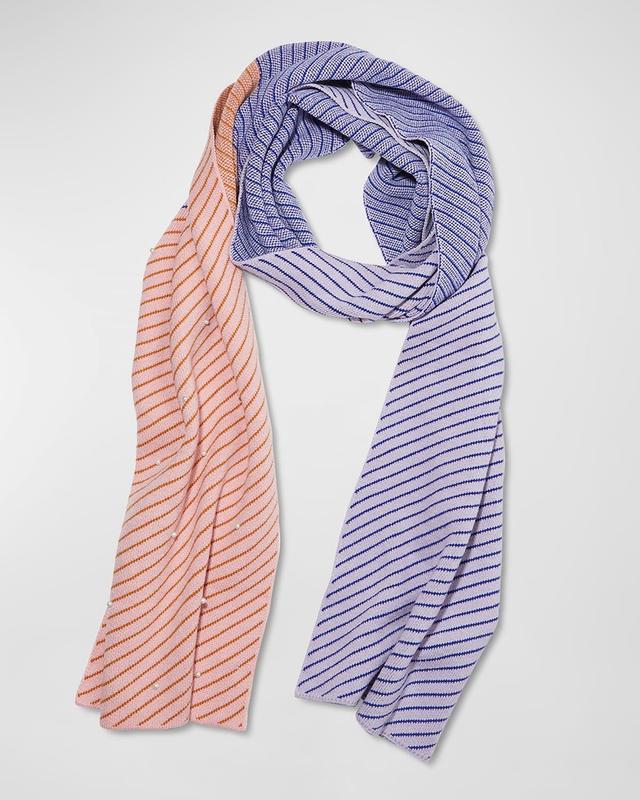 Womens Stripe Ribbed Oversize Scarf Product Image