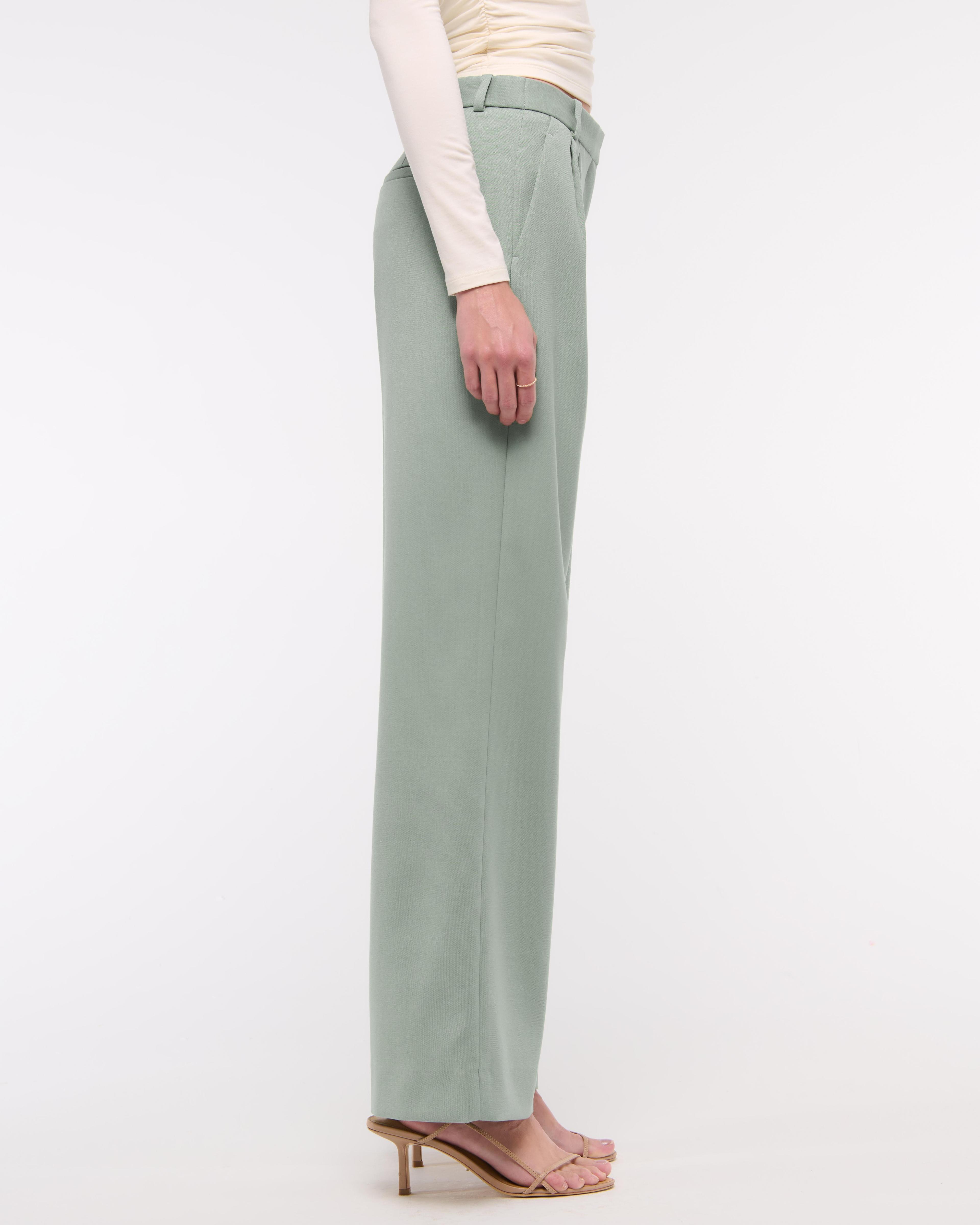 A&F Sloane Low Rise Tailored Wide Leg Pant Product Image