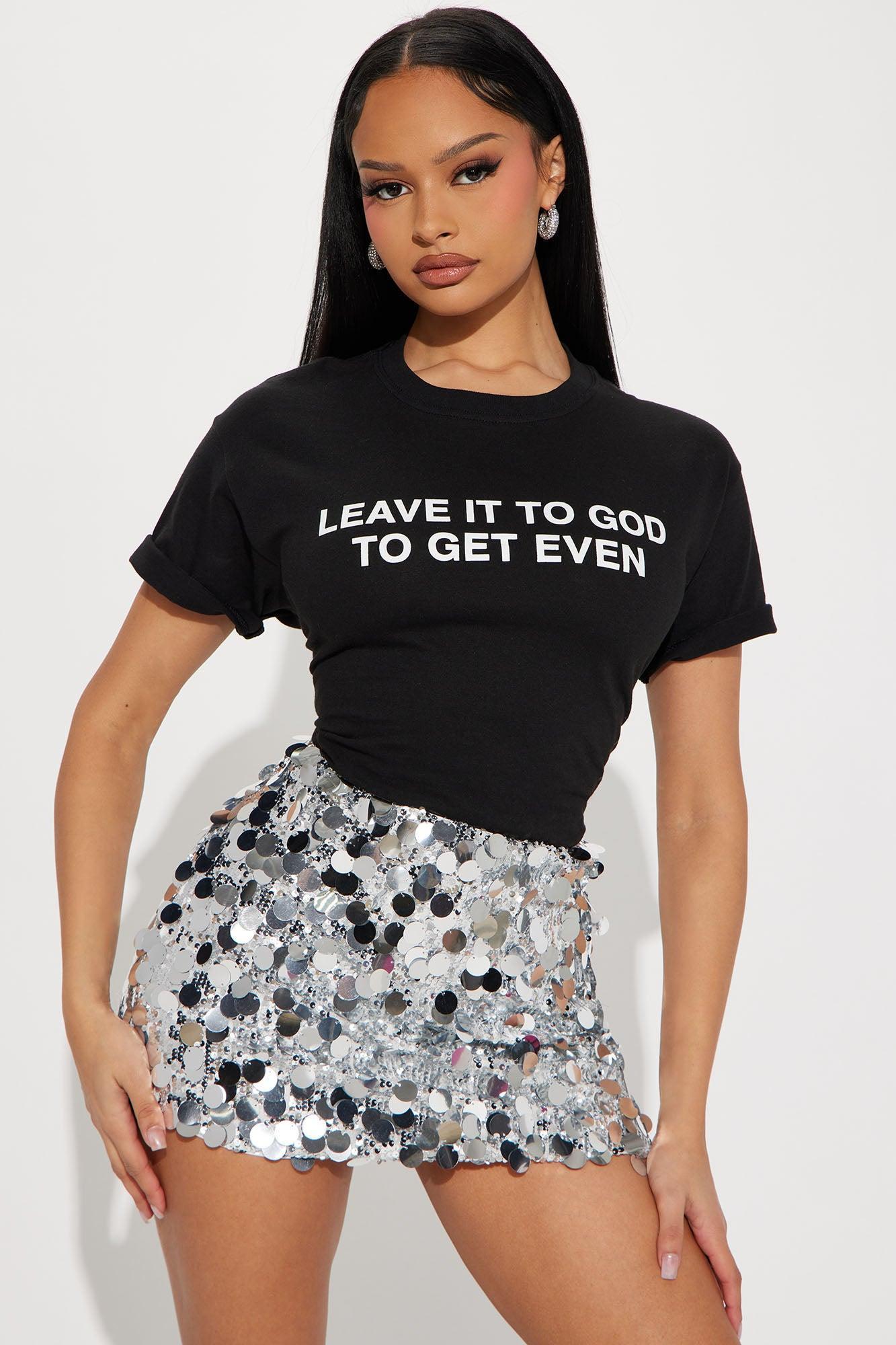 Leave It To God Tee - Black Product Image