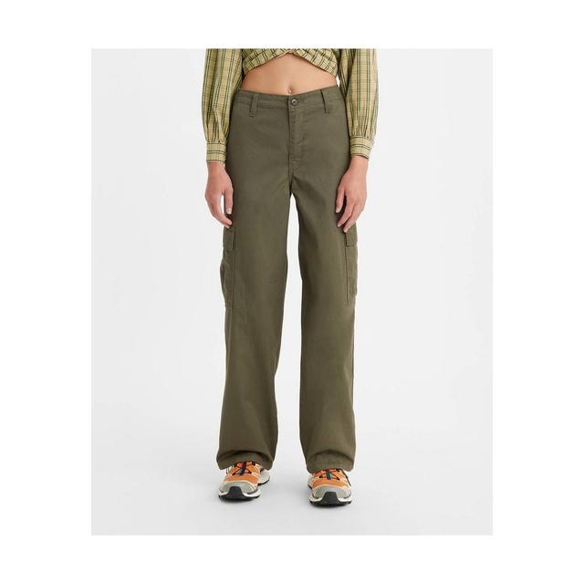 Womens Levis 94 Baggy Cargo Pants Green Product Image