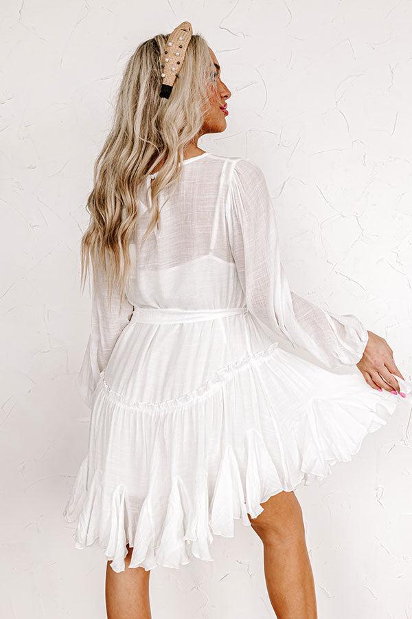 Made To Twirl Ruffle Dress In White Product Image