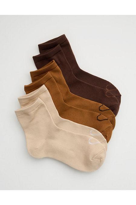 Aerie Bobby Sock 3-Pack Women's Product Image