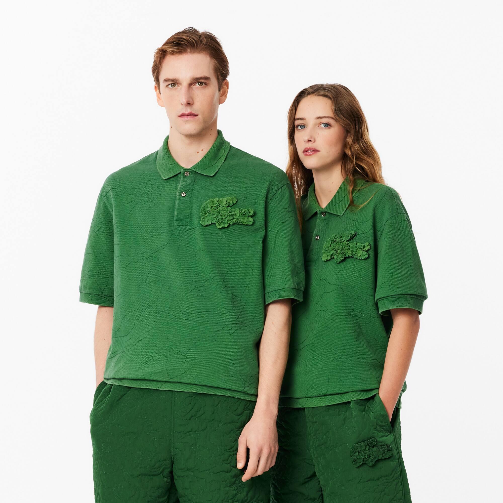 Embroidery Collection Oversize Polo Shirt Product Image