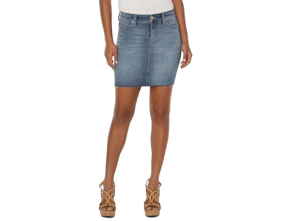 Liverpool Los Angeles Fray Edge Skirt (Grandview) Women's Skirt Product Image