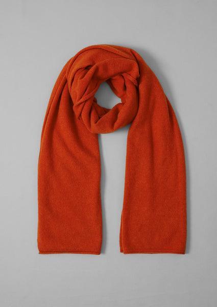 Cashmere Wool Wrap Scarf | Pumpkin Product Image