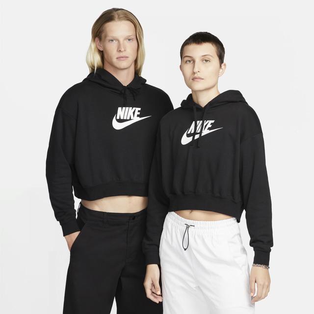 Nike Club Fleece graphic cropped hoodie Product Image