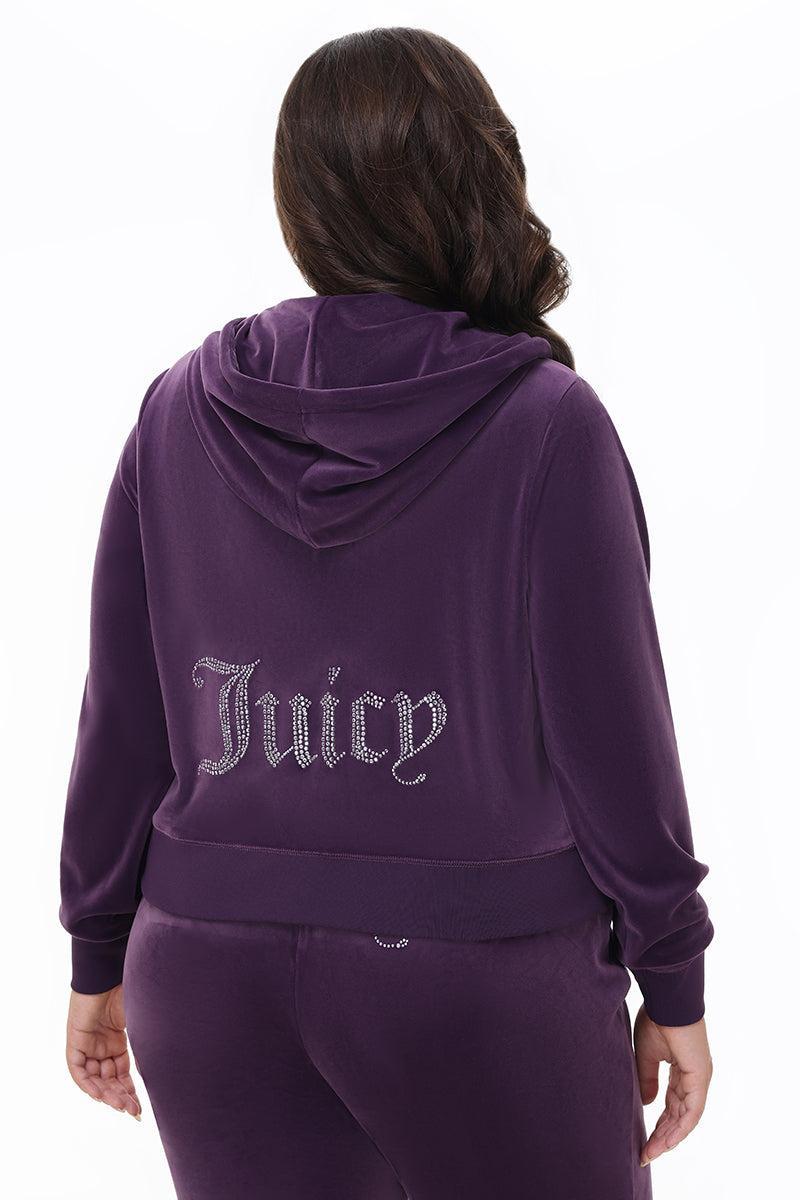 Plus-Size OG Big Bling Velour Hoodie Product Image