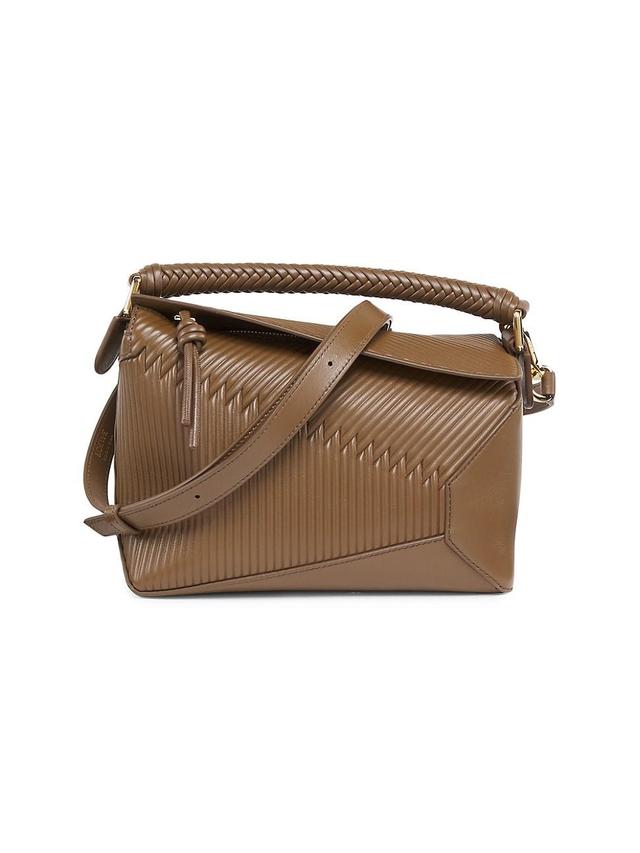 Womens Small Puzzle Edge Diamond Shoulder Bag Product Image