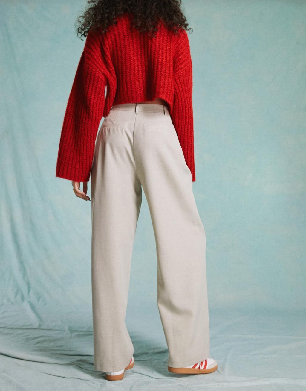 Miss Selfridge wide leg tailored pants Product Image