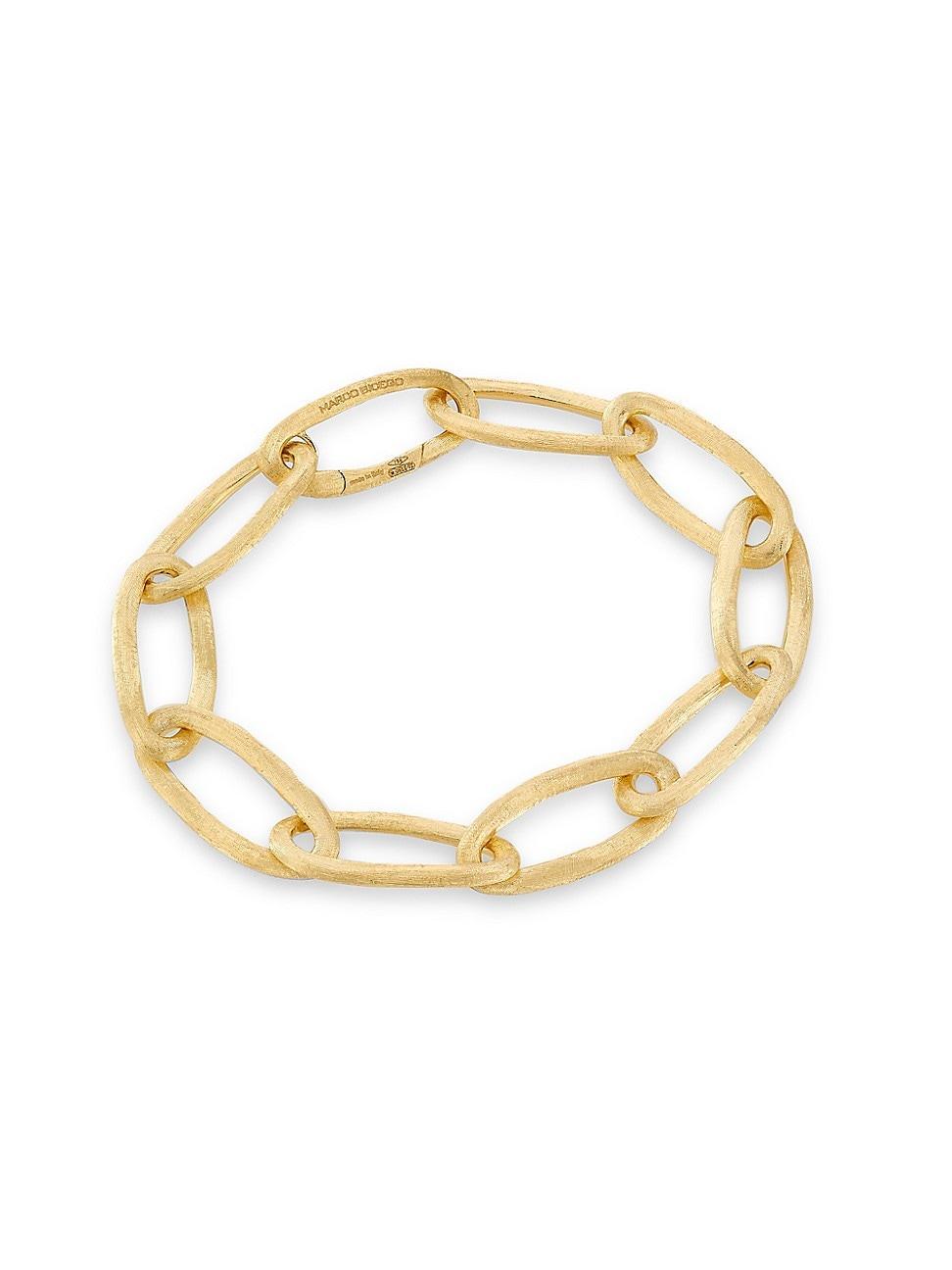 Womens Jaipur 18K Yellow Gold Oval-Link Chain Bracelet Product Image