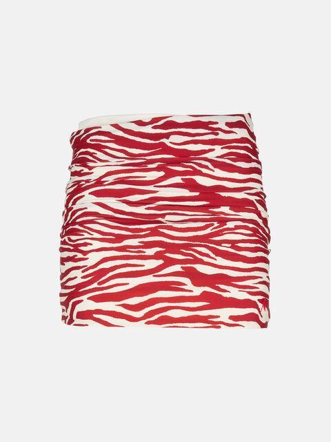 Red and milk mini skirt Product Image