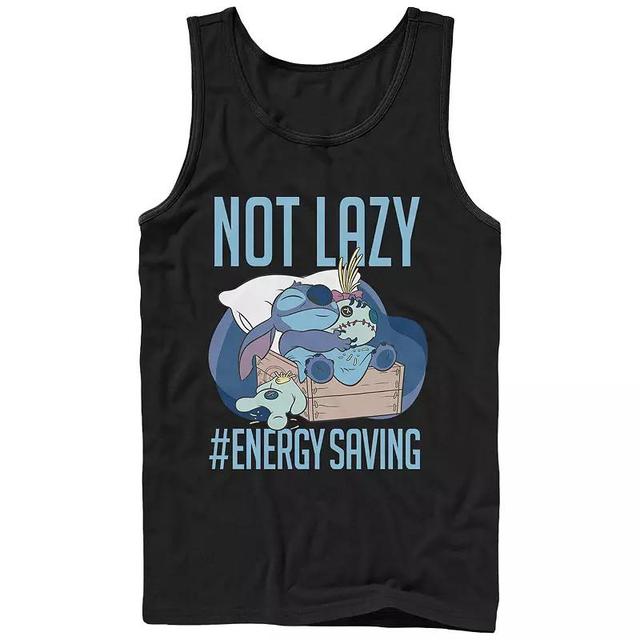 Disneys Lilo & Stitch Mens Not Lazy Energy Saving Graphic Tank Top Product Image