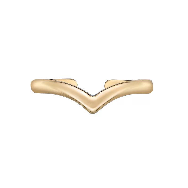 Lila Moon 10k Gold V-Shaped Adjustable Toe Ring, Womens, Yellow Product Image