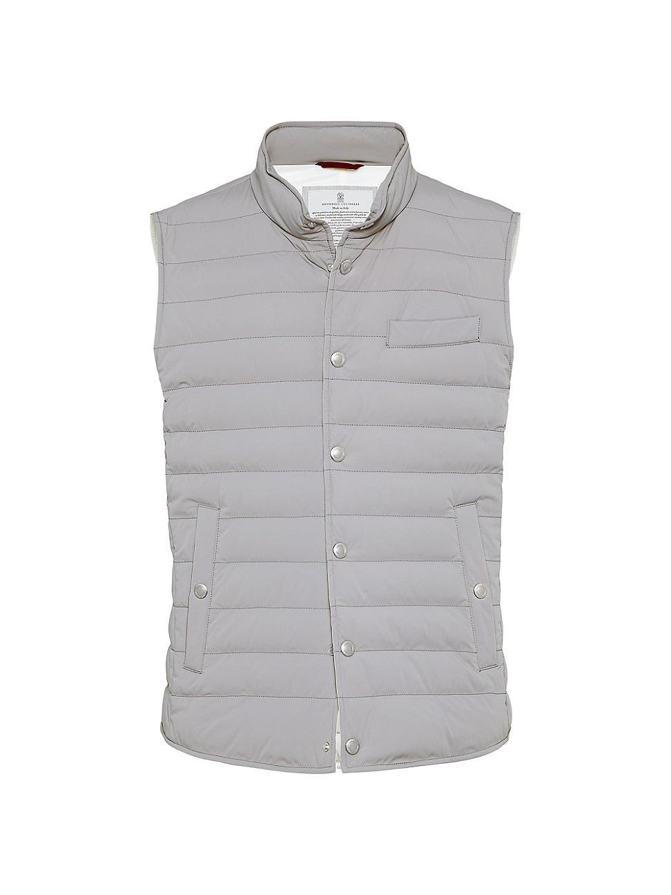 Mens Bonded Nylon Lightweight Down Vest Product Image