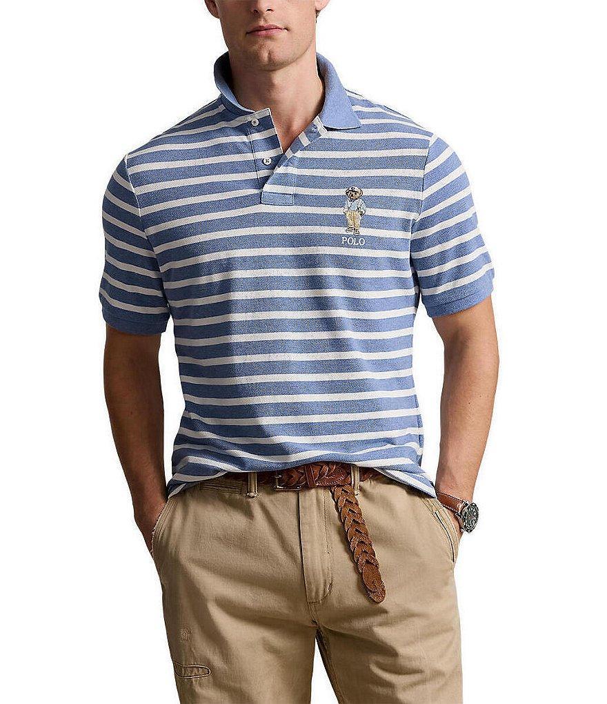 Polo Ralph Lauren Custom Slim Fit Hemingway Bear Short Sleeve Polo Shirt Product Image