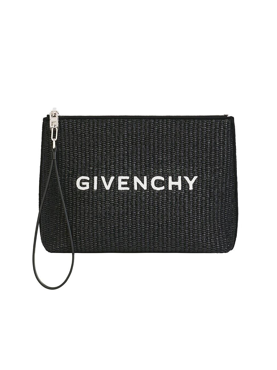 Womens Givenchy Travel Pouch in Raffia Product Image