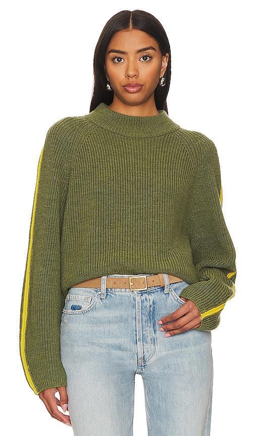 Velvet by Graham & Spencer Teagan Sweater in Olive. Size L, M, S, XL. Product Image