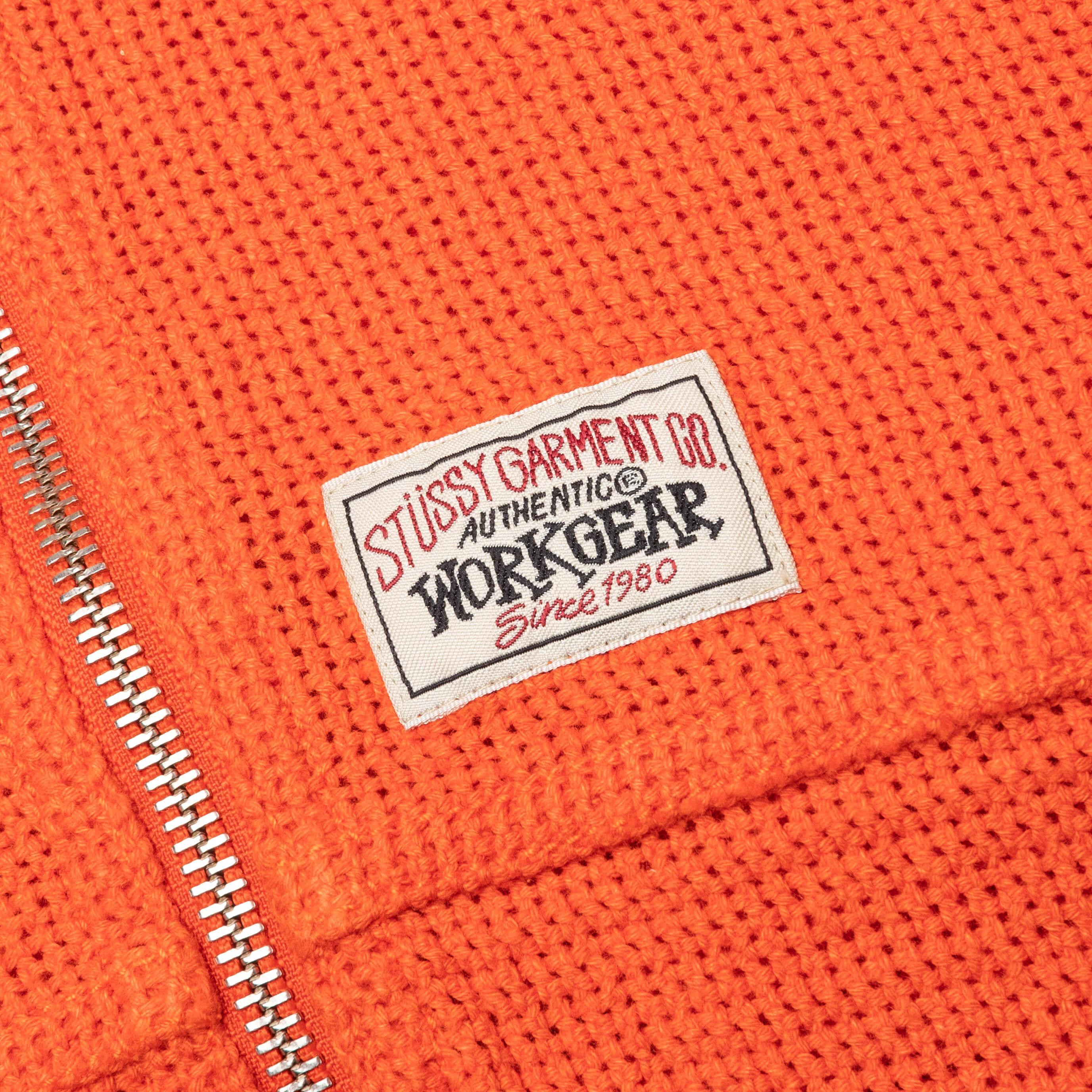 Work Jacket Cotton Mesh - Red Orange Male Product Image