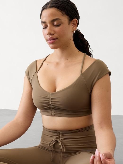 Cinch Built-In Bra Crop Tee Product Image