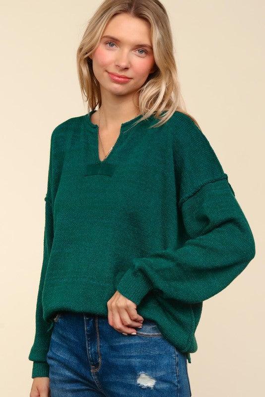 Green Knit Top Product Image