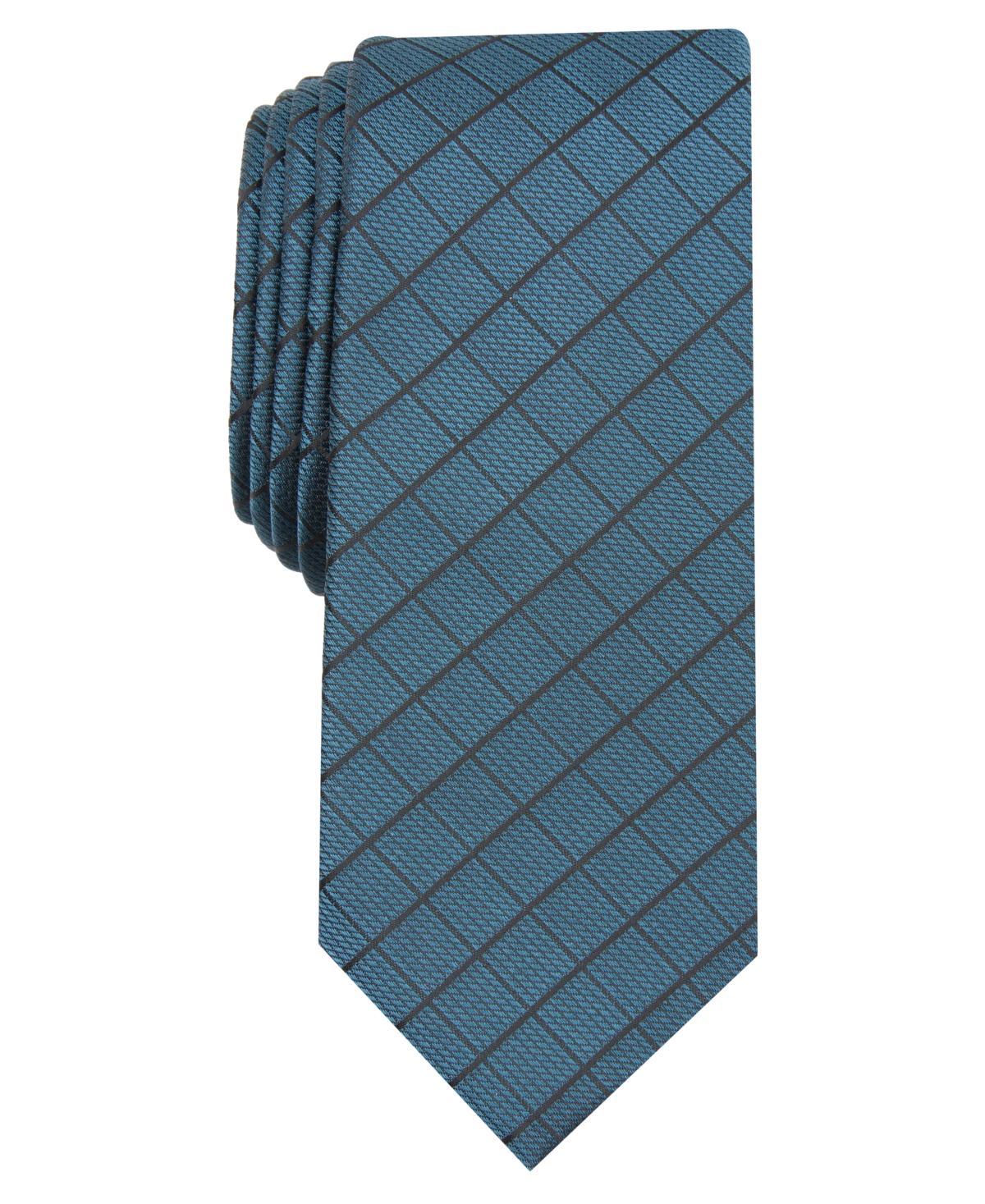 Men's Slim Grid Tie, Created for Macy's  Product Image