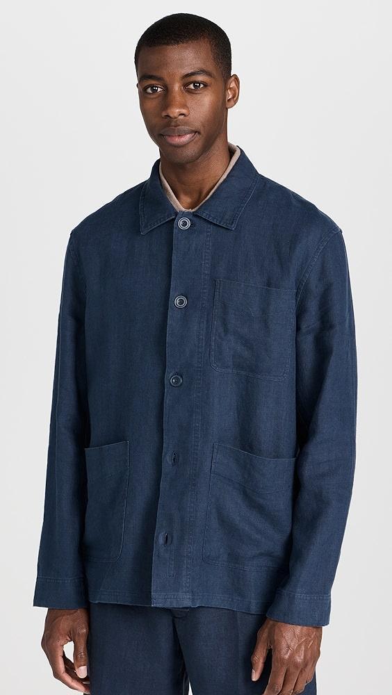 Club Monaco Linen Cpo Shirt Jacket | Shopbop Product Image