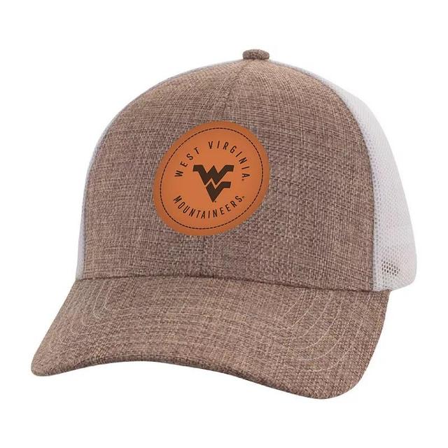 Mens Ahead Tan/White West Virginia Mountaineers Pregame Adjustable Hat Product Image