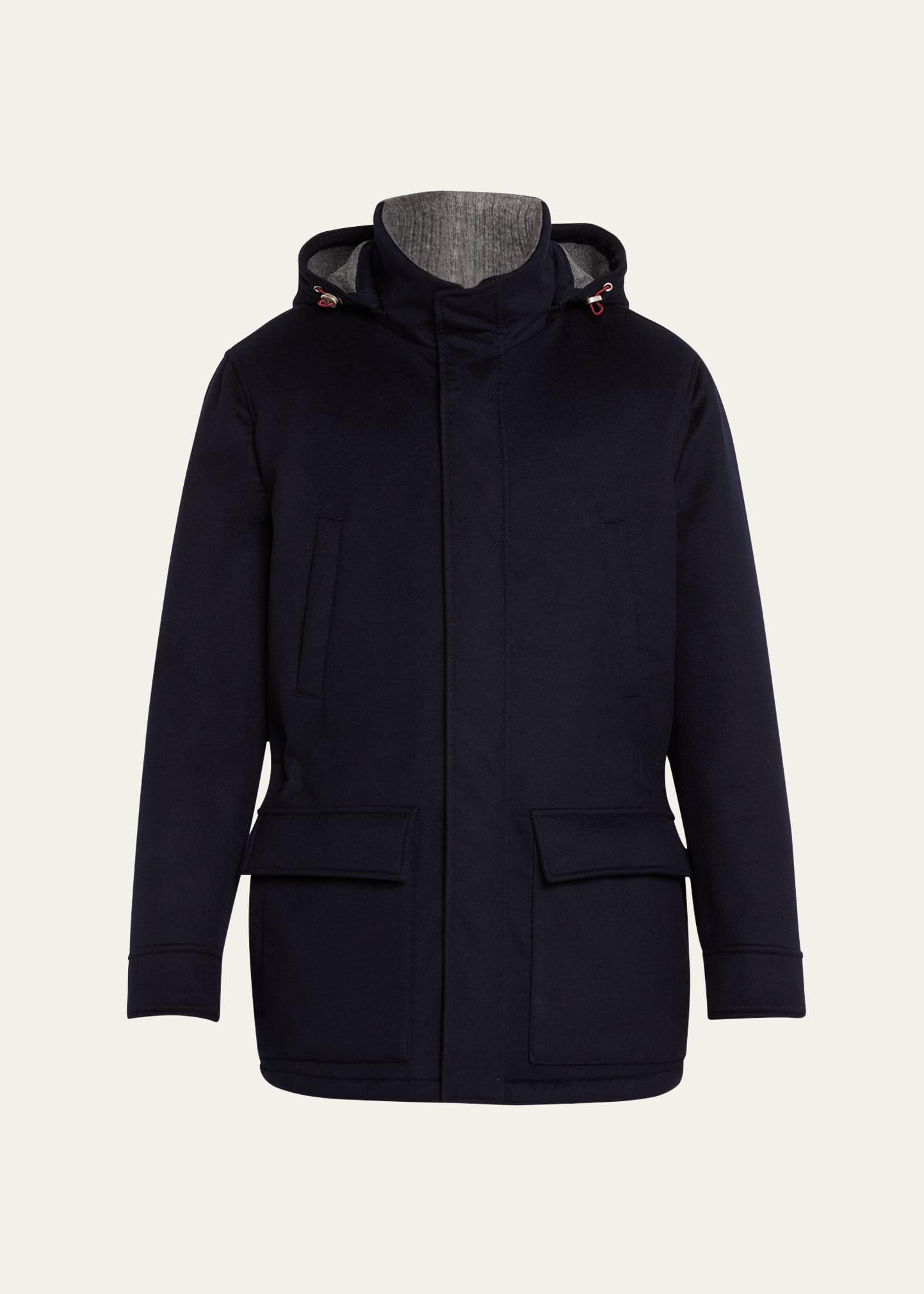 Mens Cashmere Zip Parka Product Image