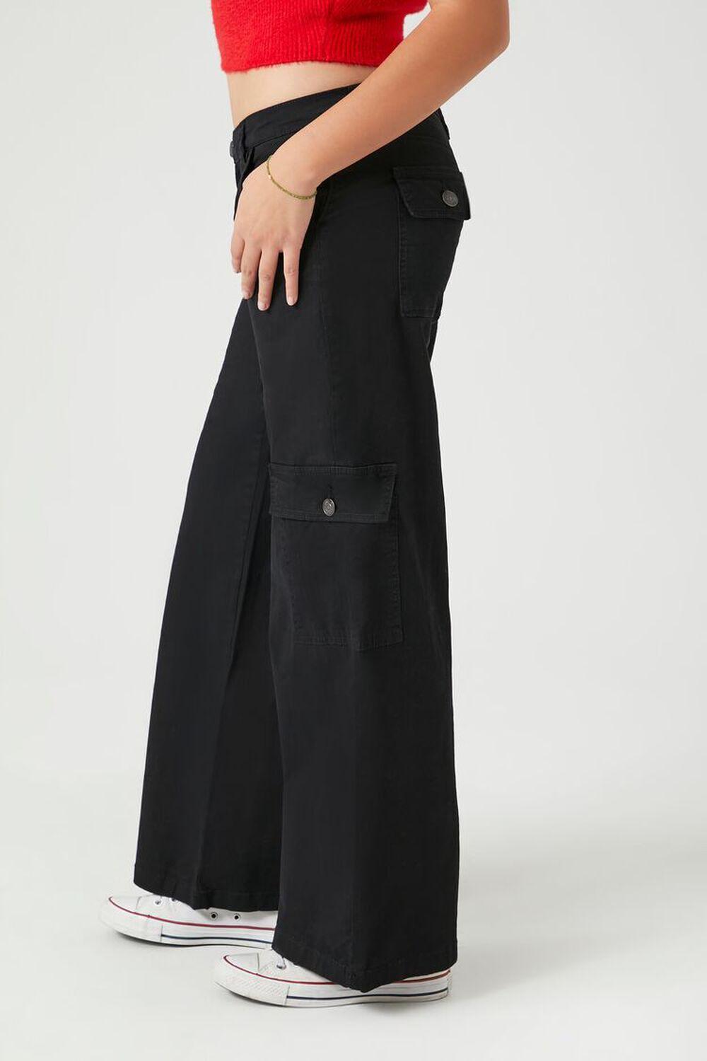 Low-Rise Straight-Leg Cargo Pants | Forever 21 Product Image