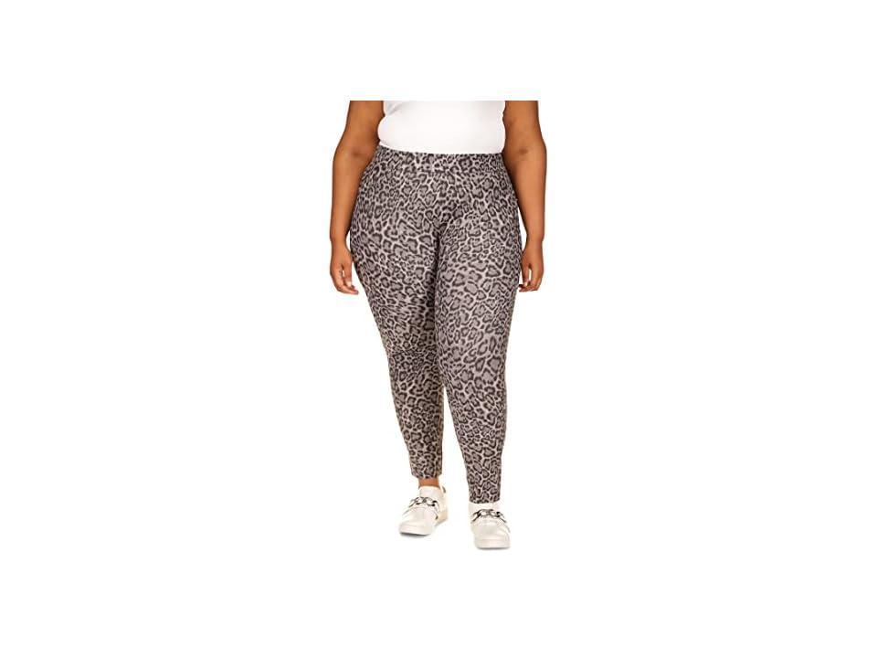 MICHAEL Michael Kors Plus Size Print Twill Pull-On Leggings (Malachite) Women's Casual Pants product image