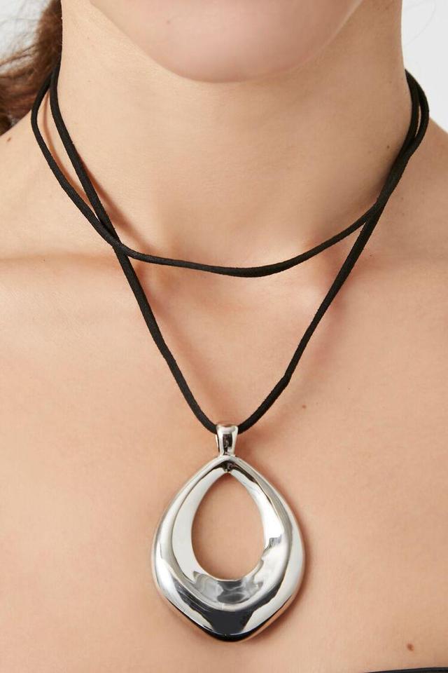 Layered Geo Hoop Necklace | Forever 21 Product Image